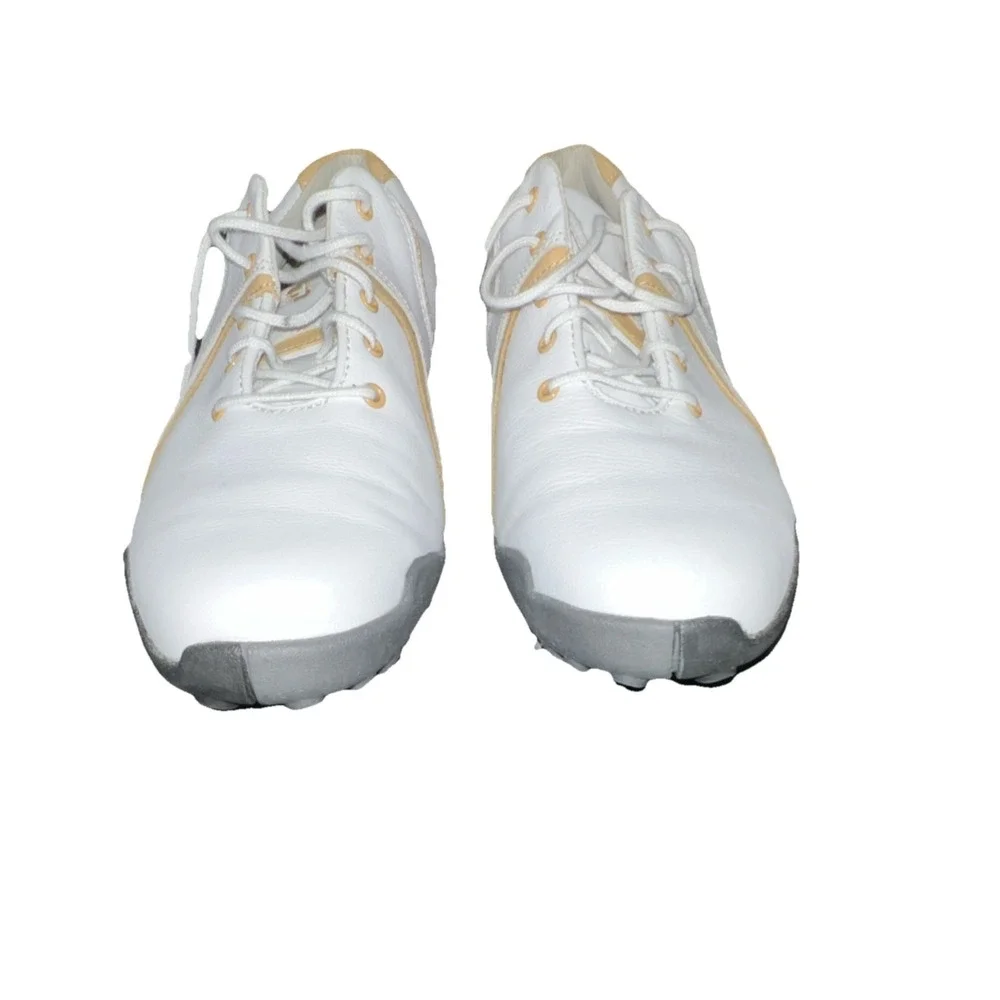 6N8/FootJoy Lopro Collection Men's Leather Golf Shoes White Beige 7M 97066